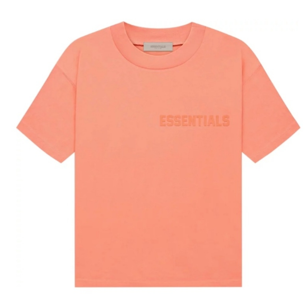 Essentials Short Sleeve Tee in Coral Peach